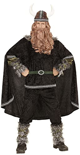 W WIDMANN MILANO Party Fashion - Wikinger Kostüm Herren | 7-teiliges Set im nordischen Krieger-Look für Karneval, Mottoparty und Wikinger-Events