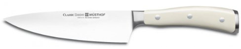 Wüsthof Kochmesser 16 cm Klinge, Classic Ikon Crème (4596-0/16), scharfes Küchenmesser, optimale Balance durch Doppelkropf, weißer Griff
