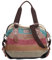 Eshow Sac à Main Femme Sac Bandoulière Sacs Portés Epaule en Toile Multicolore pour Travail Loisirs Shopping Voyage