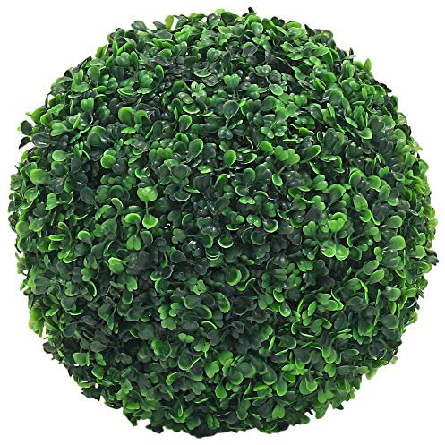 Decovego Deko Buchsbaum Auswahl 8-55 cm Künstlich Buchsbaumkugel Kugel Künstliche Pflanzen Pflanze Buchskugel Kunstpflanze, Durchmesser:28 cm
