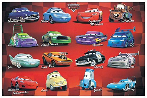 Artopweb Disney Cars 60x90 cm Decorative Panel, MDF (Mitteldichte Holzfaserplatte), Papier, Bunt