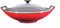 Le Creuset Wok in ghisa vetrificata con coperchio vetro, Diametro 36 cm, 4.5 L, Ciliegia, 25304360600460