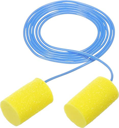 3M E-A-R Classic Earplugs, 29 dB, Corded, CC-01-001, Blue