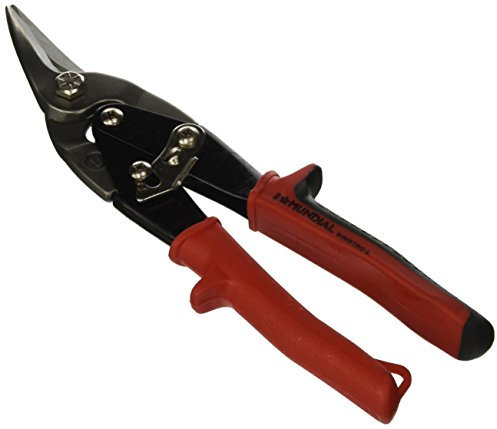 Cizalla de doble palanca de cuchilla forjada, cuerpo de acero. Mangos ergonómicos aislados. Adecuado para cortar hojas de aluminio y chapa de metal. 1,5 de espesor.