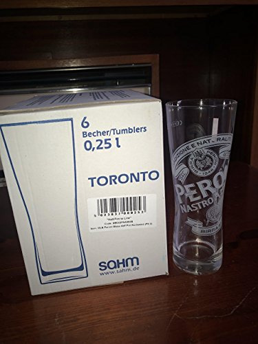 Peroni Lot de verres pour demi-pinte de bierre