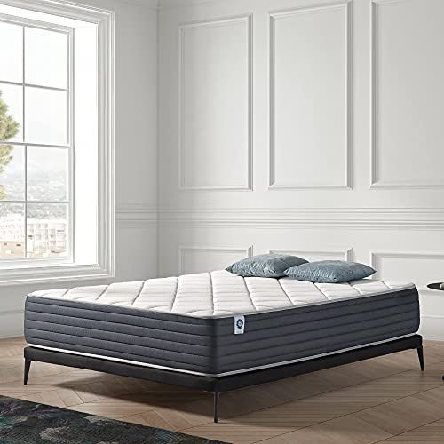 Naturalex - Aura - Materasso Matrimoniale King 180x200 cm in Lattice e Memory - Doppio Strato Viscoelastico Alta Densità - Rigido - Ergonomico con Memoria di Forma Adattata e Indipendenza del Riposo