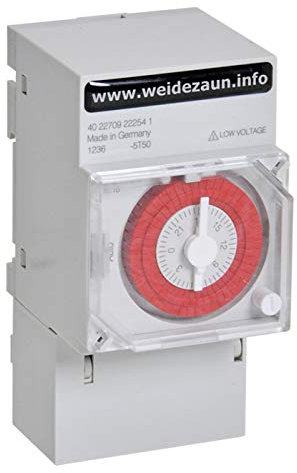 VOSS.farming Zeitschaltuhr 12V für Weidezaungeräte Weidezaun Elektrozaun Schaltuhr Batterie