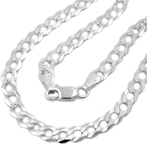 Armband Panzerarmband Damen flach mit Muster 925 Silber Länge 19 cm x 4,6 mm