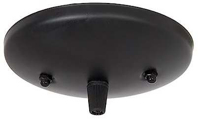 B&P Lamp® Modern Ceiling Light Canopy Plate Kit (Black)