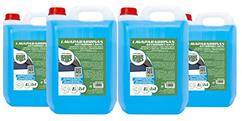 Motorkit Set de 4 Garrafas de 5 litros de Lavaparabrisas Invierno Anticongelante Sin Metanol