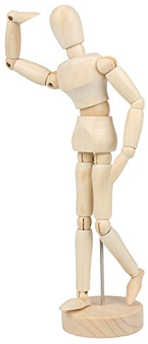 Larcele Holz Menschlichen Gelenken Mannequins Zeichnungsmodell (22cm/8.7inch) MEHRWEG
