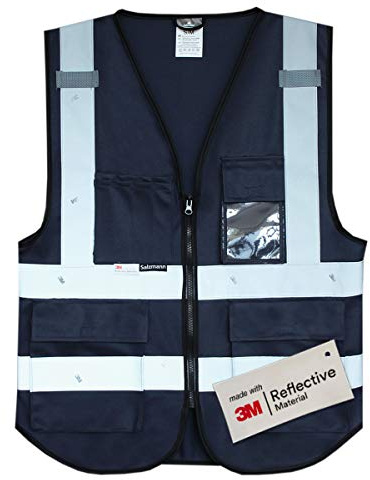 Salzmann Multi-Pocket Working Vest - Reflective Vest - Made with 3M Reflective Material