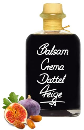 Geniess-Bar! Balsamico Creme Dattel Feige (0,5 Liter) - Premium Crema di Aceto Balsamico di Modena IGP mit 3% Säure