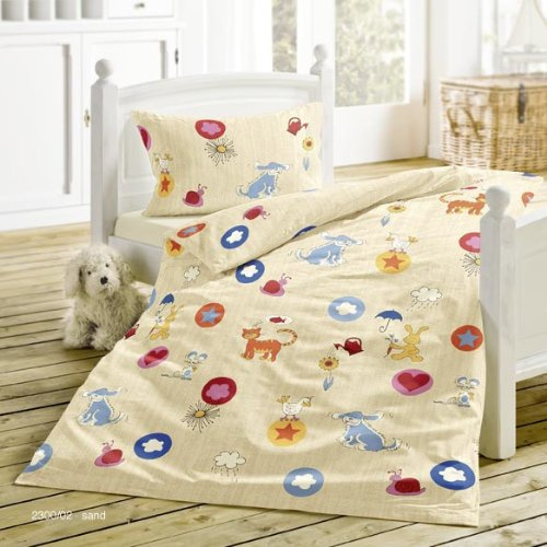 Bierbaum Baby Bettwäsche Babybett 40 x 60 cm 100/135 cm Tiere