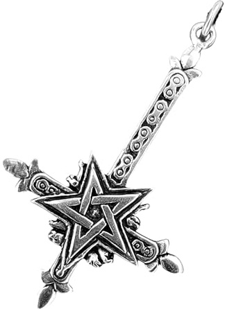 Kiss of Leather Kreuz Anhänger aus 925 Sterling Silber Nr. 134
