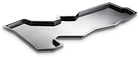 Alessi Officina Wurzeltablett, Wolken, 54 cm, silberfarben