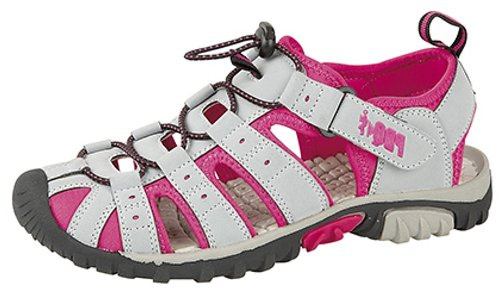 PDQ Mens Grey Orange Sports Adventure Walking Trail Sandal Shoes