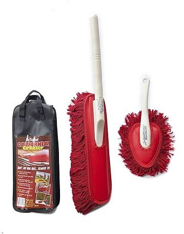 The Original California Car Duster Detailing Kit with Plastic Handle, Model Number: 62445 , Red