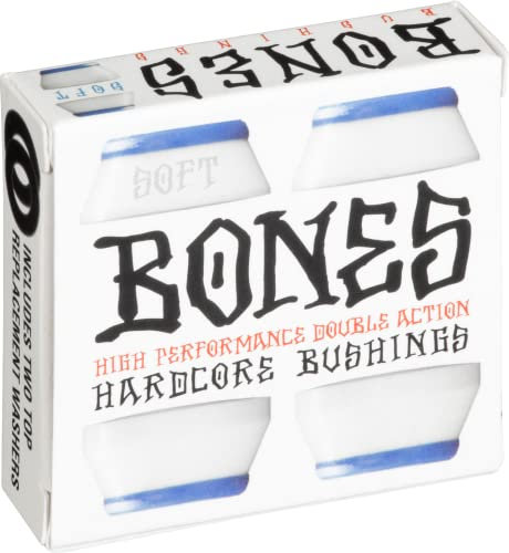 Bones Wheels Bushings 81A Hardcore Soft Set, Weiß, 2 x 0.5 x 2, 150282