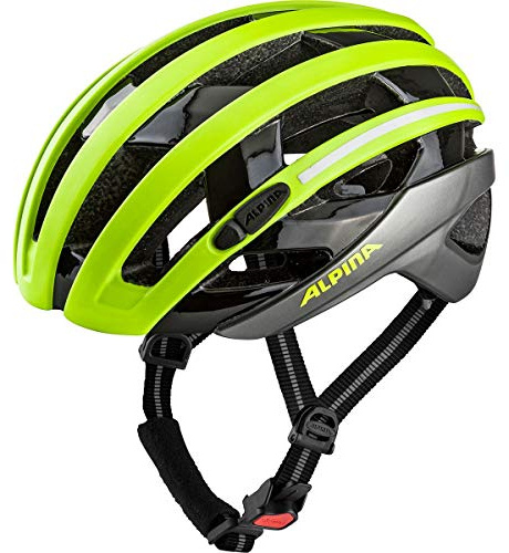 ALPINA CAMPIGLIO - Aerodynamischer, Leichter & Individuell Anpassbarer Fahrradhelm Mit Fliegennetz & Optionalen LED Für Erwachsene