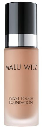 Malu Wilz Velvet Touch Foundation Delicious Toffee Beige 30ml I Skincare Make up für makellosen Teint I Kaschiert Unebenheiten, Augenringe, Fältchen