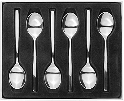 Stellar Rochester Set of 6 Stainless Steel Teaspoons in Gift Box