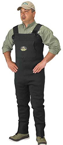 CADDIS CA5902W-XLS Men's Neoprene Stockingfoot Waders - XL Stout Green, Forest Green