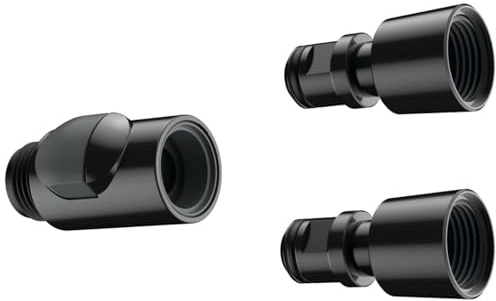 hansgrohe universal Schnellkupplung, komfortabler Wechsel von zwei Handbrausen, passend u.a. für Jocolino Kinderhandbrause und DogShower Hundebrause, Schwarz, Klein