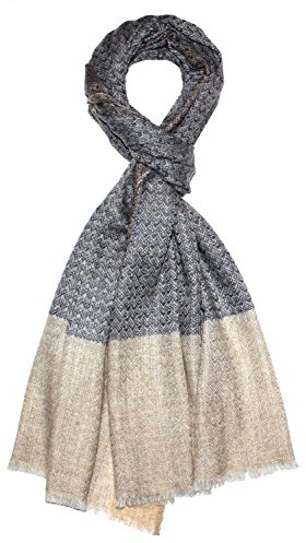 Lorenzo Cana Sciarpa da uomo, 100% cashmere, soffice, leggera, calda, in cashmere, in fibra naturale