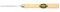 Kirschen 5306000 6 taglio dritto curvo micro scalpello, beige/argento, 1.0 mm