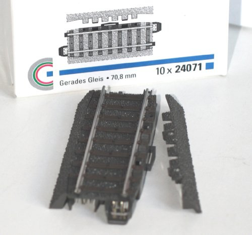 Märklin H0 24071-10 Gleis ger.70,8 mm (10 Stück)