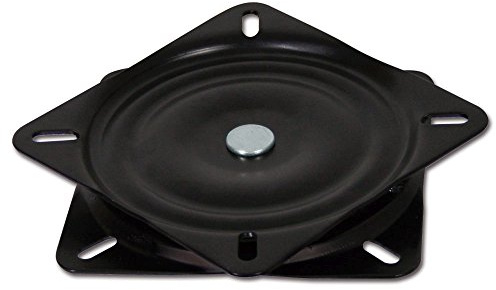 Waterside Boat Seat Swivel Base – Drehteller für Bootssitz – 360 Grad Drehkonsole – Robuster Stahl schwarz lackiert – Universeller Lochabstand 125-147mm – Zubehör für Angelboote & Motorboote