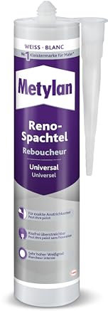 Metylan RenoMur, Dispersionsspachtelmasse zum Füllen von Rissen und Löchern, für gering dehnungsbeanspruchbare Fugen, rissfrei überstreichbar, sehr leicht zu verarbeiten, 1x300ml