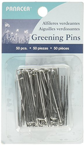 Panacea Sharp Greening Pins 1.75 50/Pkg, 1 Pack, Silver