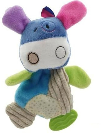 Aimé | Hundespielzeug Plüsch-Kuh 16 cm | Multicolor und Sound mit Squeaker zur Entwicklung der Sinne | Kuscheltier Hund für alle Größen und Altersstufen | Welpenspielzeug | Spielzeug-Zubehör