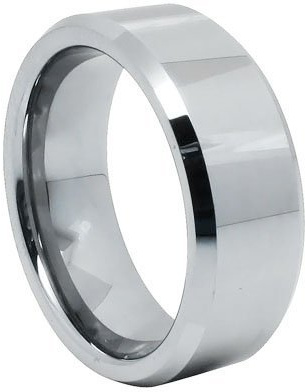 JewelryWe Schmuck 6/8mm Breite Wolframcarbid Herren-Ring Damen-Ring Poliert Dome Partnerringe Farbe Silber Verlobung Hochzeit Band Größe 52 bis 74