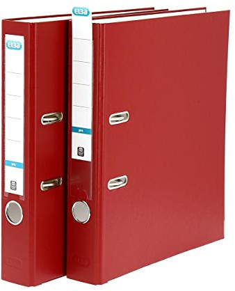 Elba Ordner A4, Smart Pro, 5 cm schmal, Kunststoff außen, bordeaux
