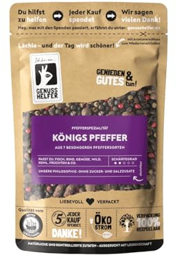 Pfeffermischung Königs, 1., 7 (!) Pfeffersorte, Ganzes, 80g - Bremer Gewürze