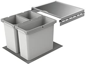 Naber Cox® Box 2T 500-3. Abfallsammler, hellgrau.