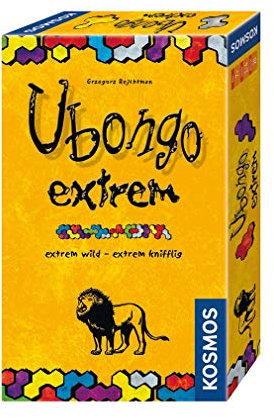 Kosmos 699427 Ubongo! Extrem, Das Bekannte Legespiel Als Extra Kniffliges Mitbringspiel Für 1 Bis 4 Personen, Ab 7 Jahre, Familienspiel, Gesellschaftsspiel, Reisespiel, Kleines Geschenk, Mitbringsel