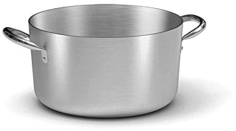 Ballarini Professionale 7020.36 Casseruola Alta con 2 Manici, Alluminio, Grigio, 36 cm