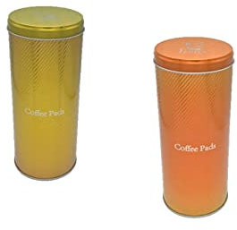 James Premium Kaffeepaddose -2er Set- Farbe Kaffee Material Metall