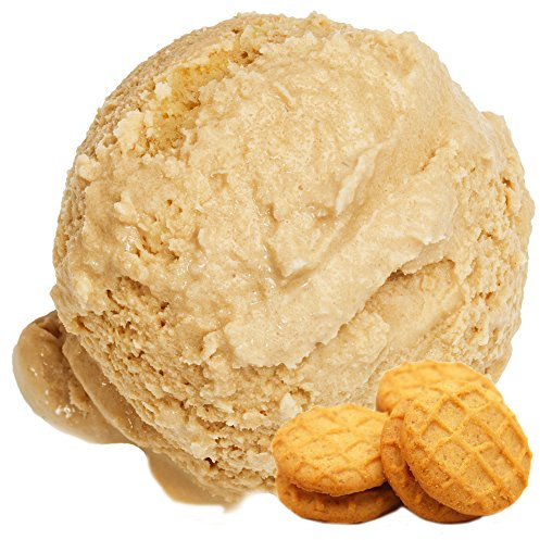 Butterkeks Cookie Geschmack Eispulver VEGAN - OHNE ZUCKER - LAKTOSEFREI - GLUTENFREI - FETTARM, auch für Diabetiker Milcheis Softeispulver Speiseeispulver Gino Gelati (Butterkeks Cookie, 333 g)