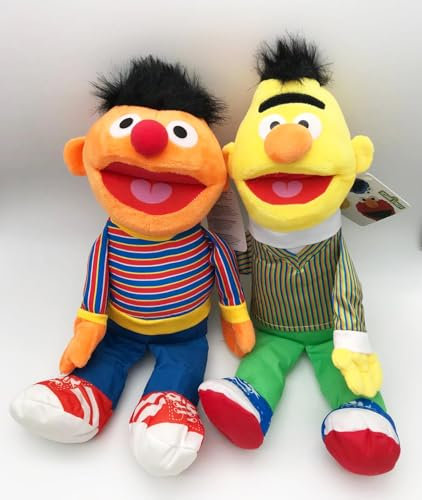 United Labels Pack 2 Plüsch PELUCHEN Ernie und Bert Sesamstraße