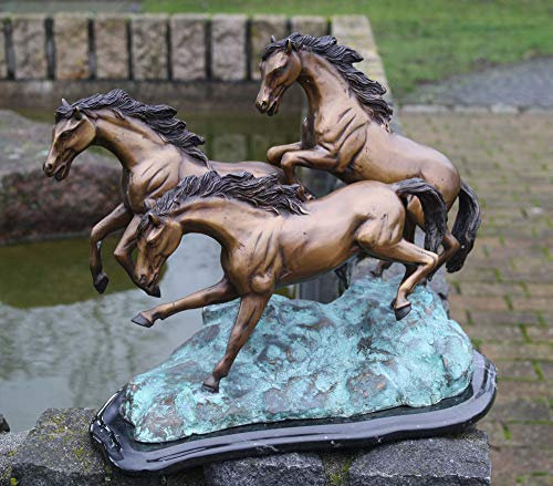 H. Packmor GmbH Bronzefigur DREI laufende Pferde