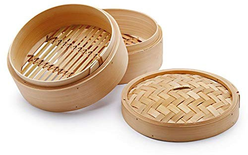 Cesta vaporera bambú Oriental 3 Piezas cm25