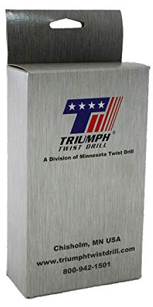Triumph Twist Drill Co. 090552 T17M Size Ranger 1/16-Inch-1/2-Inch by 64ths High Speed Steel Drill Set, Black and Bronze Oxide Coated, 1-Pack