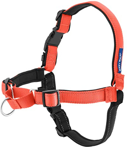 PetSafe Deluxe Easy Walk Harness - Trainer-Trusted Dog Chest Harness with Breathable Martingale Loop Design - Helps Stop Pulling with No Choking & Gagging - Large - Rose