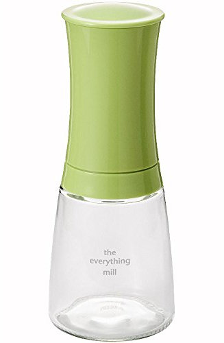 Kyocera Kräuter- und Gewürzmühle The everything mill mit verstellbarem Keramikmahlwerk, Höhe: 16 cm Keramik 21x7x7 cm, grün, CM-20C-GR