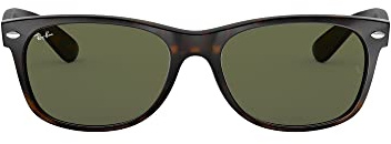 Ray-Ban Lunettes de Soleil, Unisexe, Adulte, 55 mm, Couleur de monture: Tortue/Verre:Vert(Polarized Green Classic G-15)